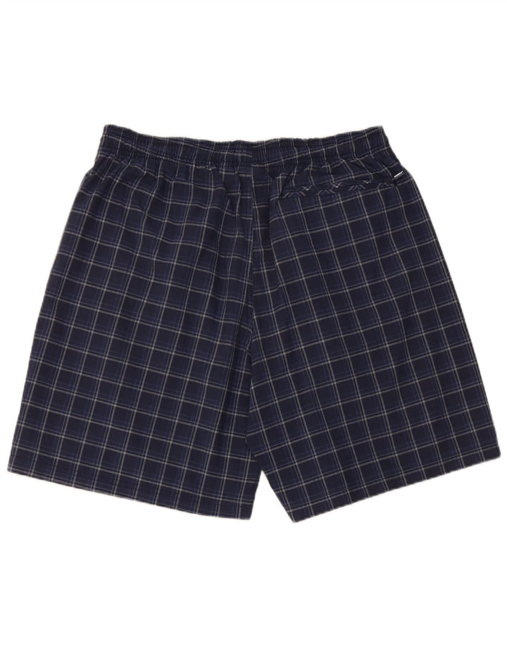 Adidas Badeshorts til mænd store marineblå ternet polyester