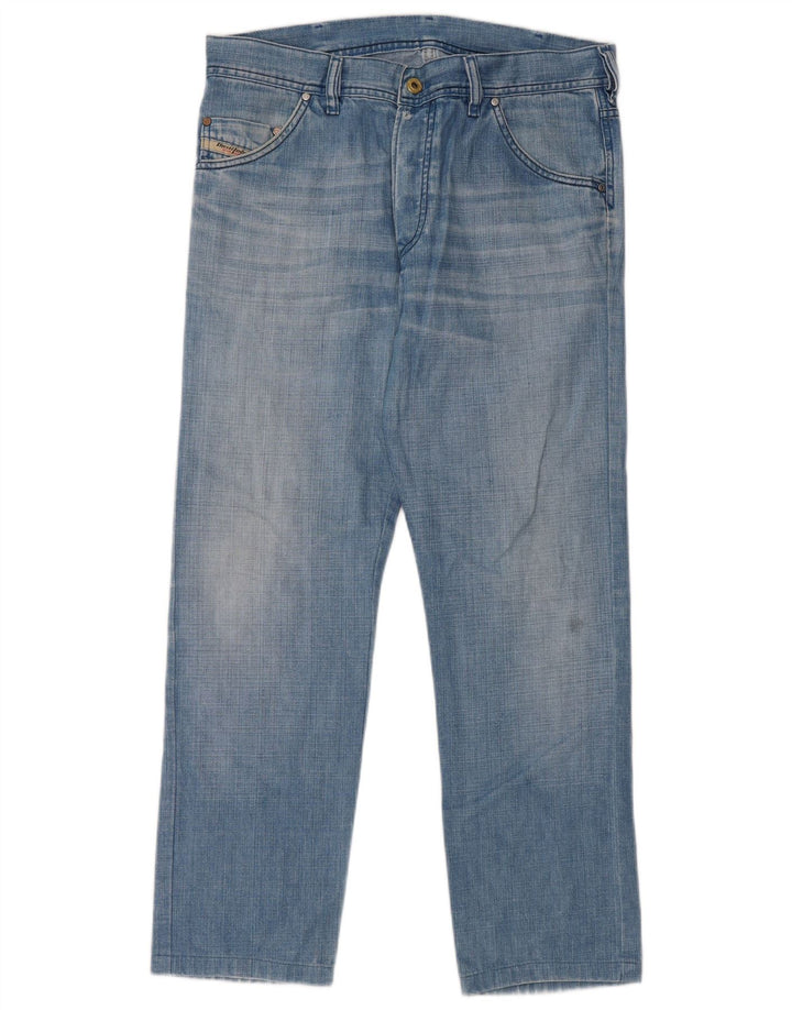 Diesel Straight Jeans til mænd W31 L28 Blå Bomuld