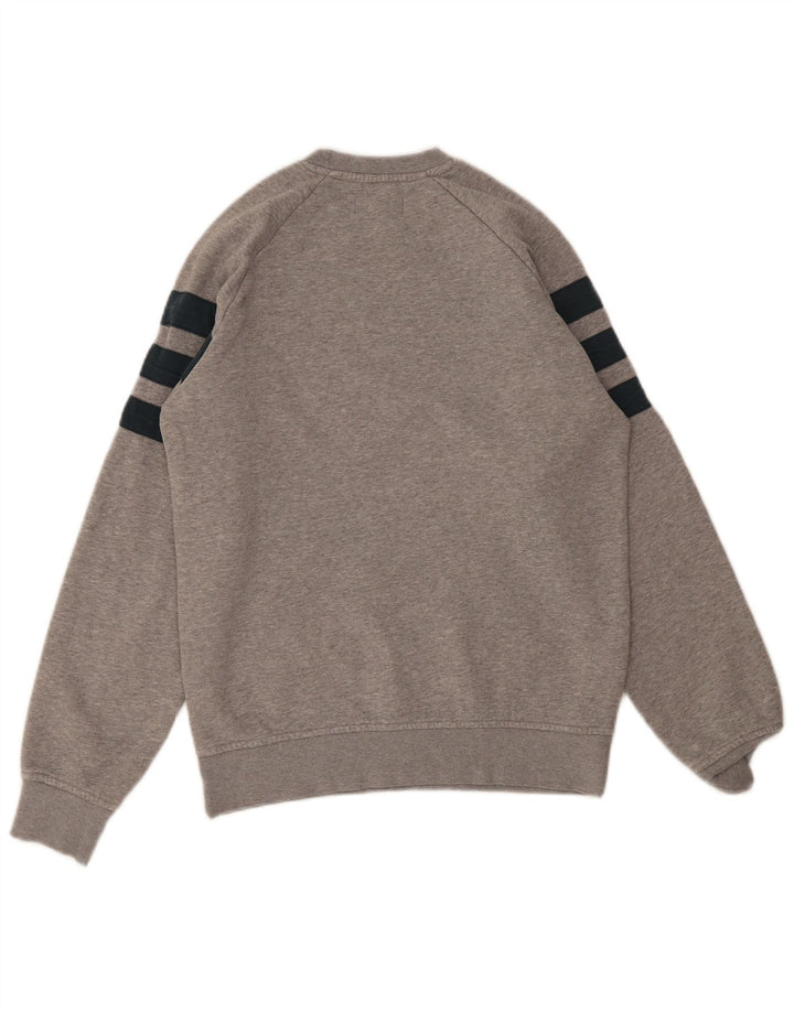 Adidas Herre 3D Arc Sweatshirt Jumper Small Grey Fair Isle Bomuld