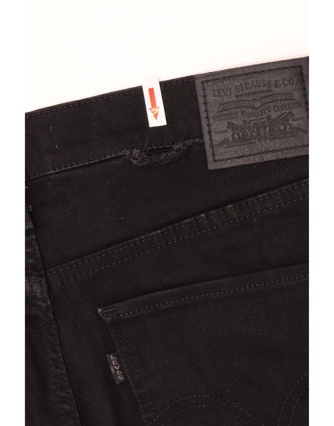 Levi's Jegging Jeans til kvinder W32 L32 sort bomuld
