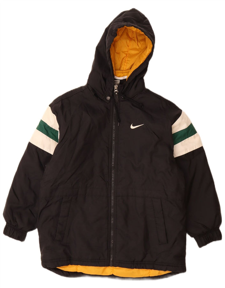 Nike Boys Oversized grafisk polstret jakke 9-10 år Medium Sort