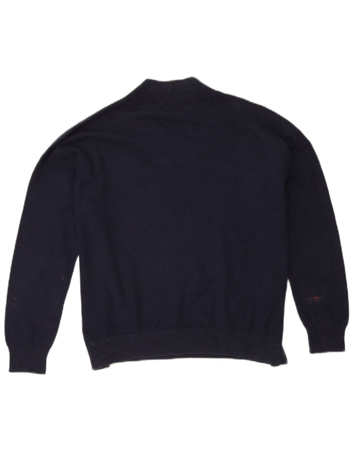 Marks & Spencer Dame Oversized V-hals sweater Medium Navy Blue
