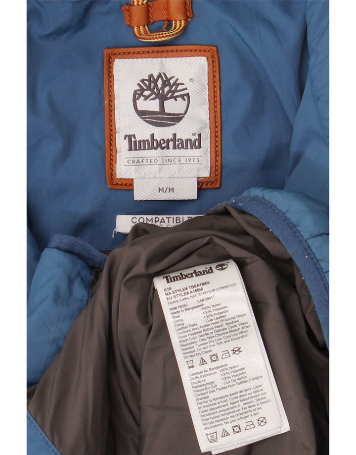 Timberland Herre Liner Polstret Jakke UK 38 Medium Blue Nylon