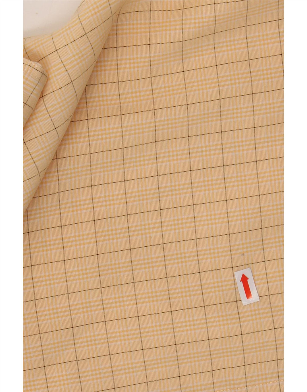 PIERRE CARDIN Kortærmet Herreskjorte Medium Gul Ternet Modal