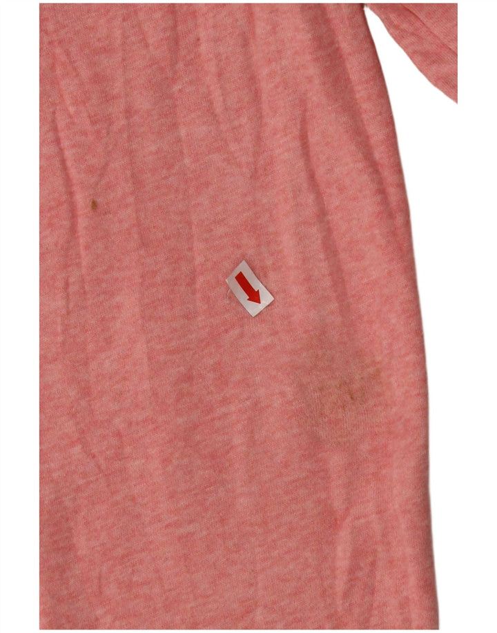 NIKE Womens Sweatshirt Jumper UK 14 Medium Pink Cotton