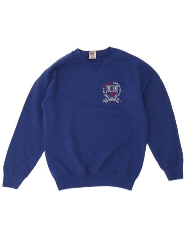Russell Athletic Boys Grafisk Sweatshirt Jumper 11-12 år 2XL Blå Bomuld