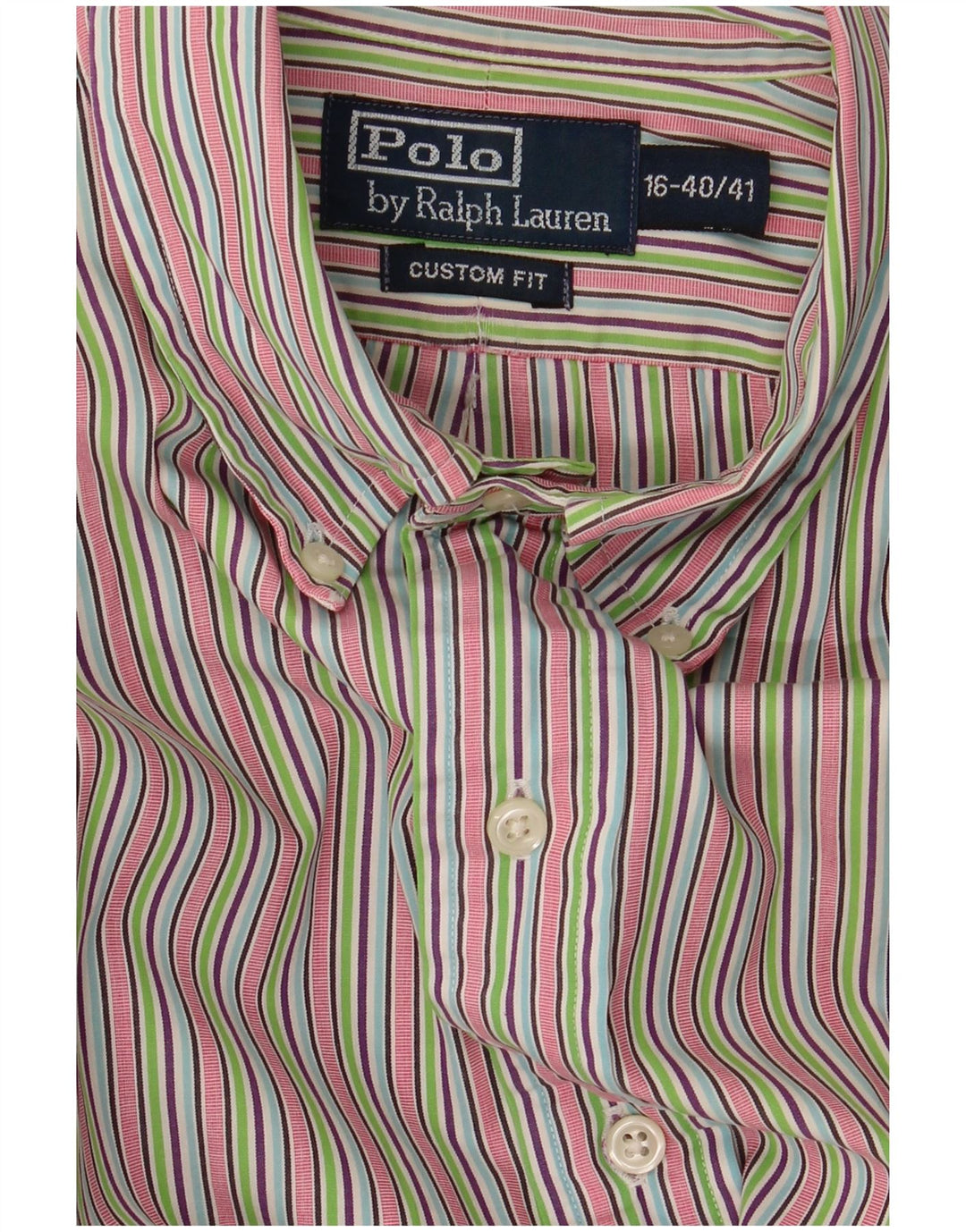 Polo Ralph Lauren Herreskjorte str. 40/41 16 Stor flerfarvet stribet