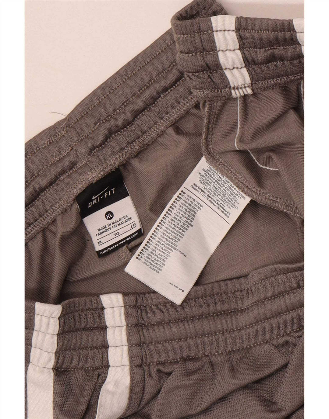 Nike Herre Dri Fit Sportshorts XL Grå Colourblock Polyester