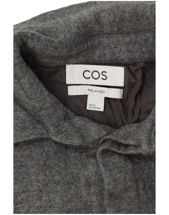 Cos Dame Relaxed Fit Lumberjack Flanel Shirt UK 14 Medium Grey