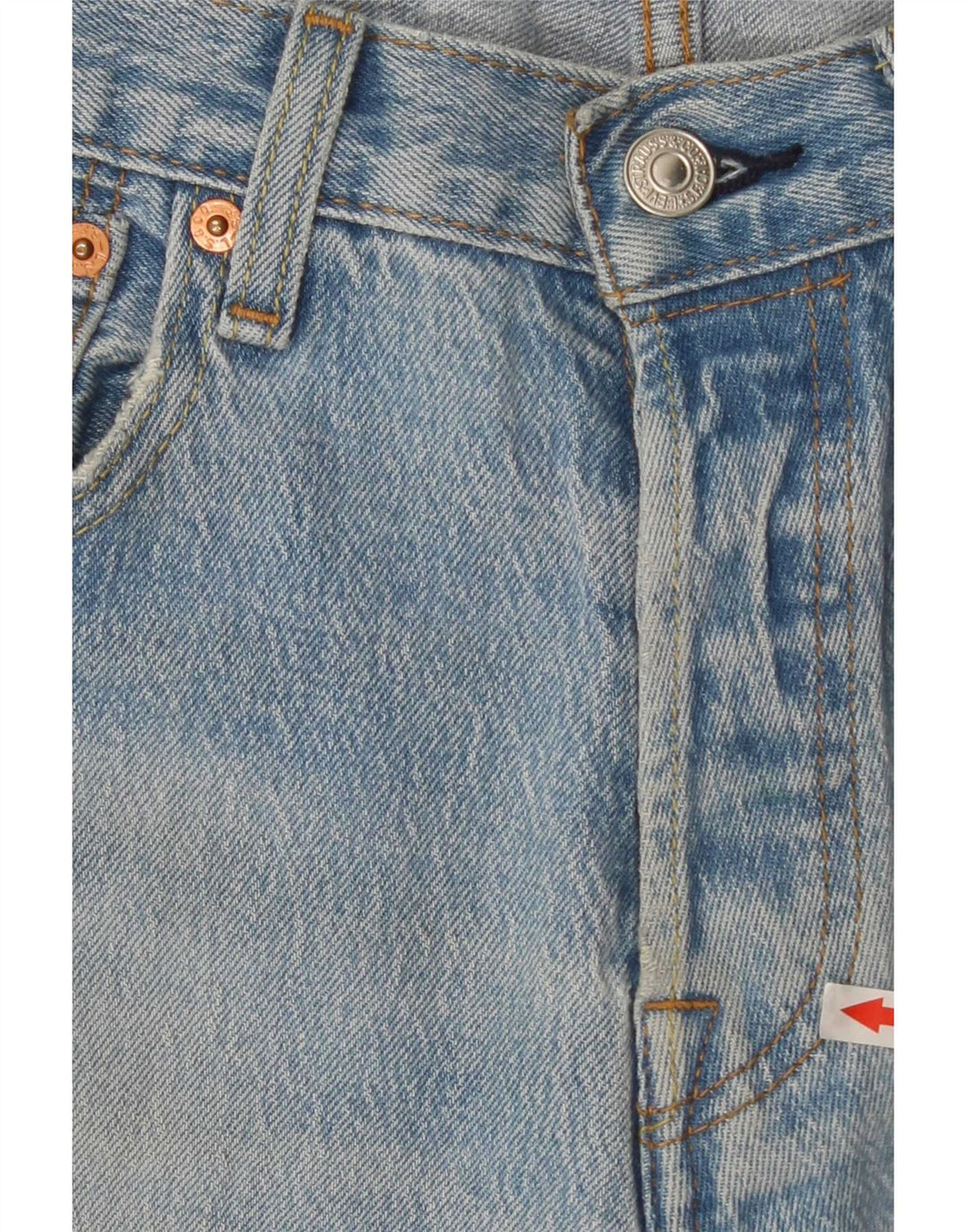 Levi's Herre 501 Straight Jeans W27 L28 Blå Bomuld 90'erne