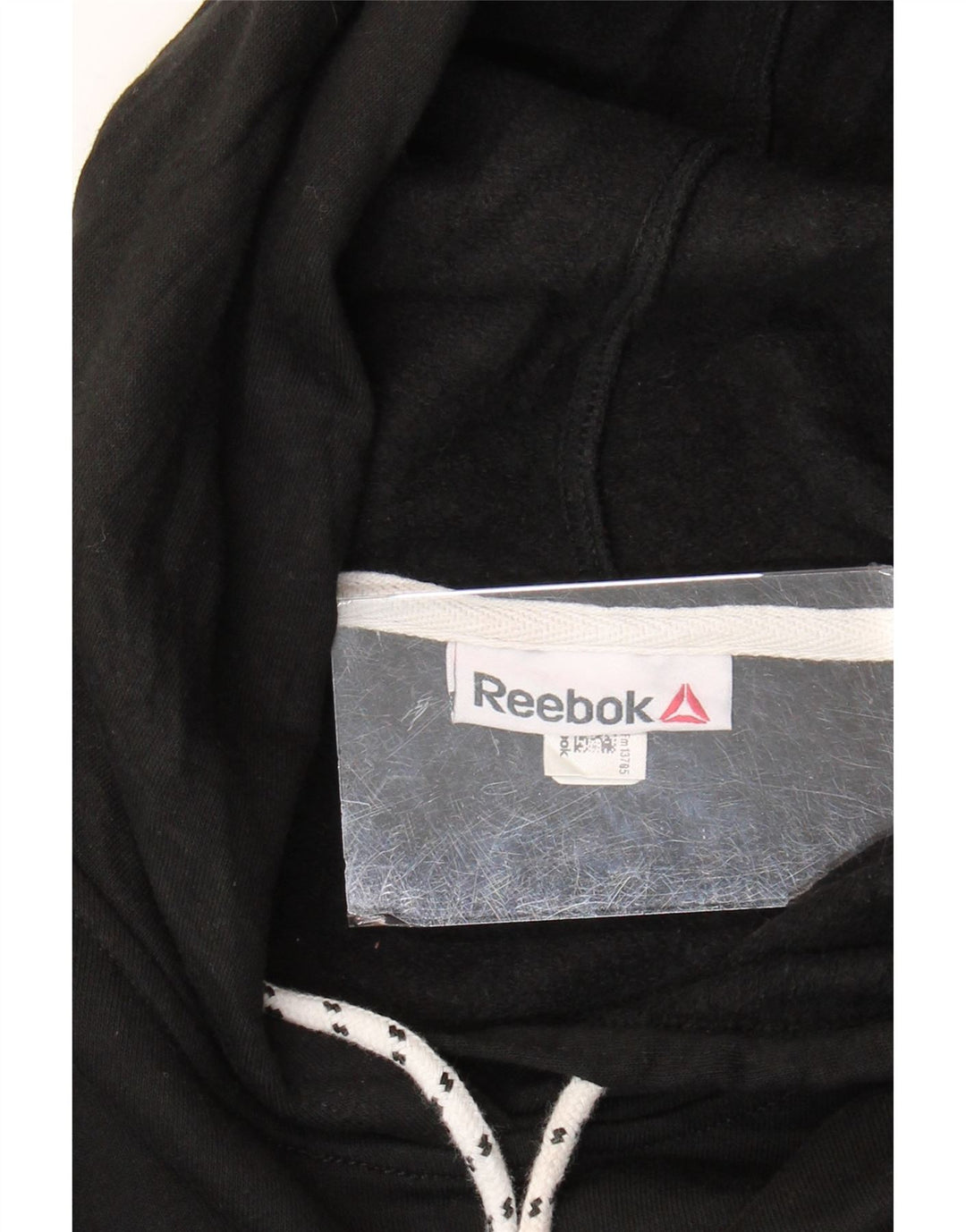 Reebok Womens Grafisk Oversized Hoodie Jumper UK 16 Large Black