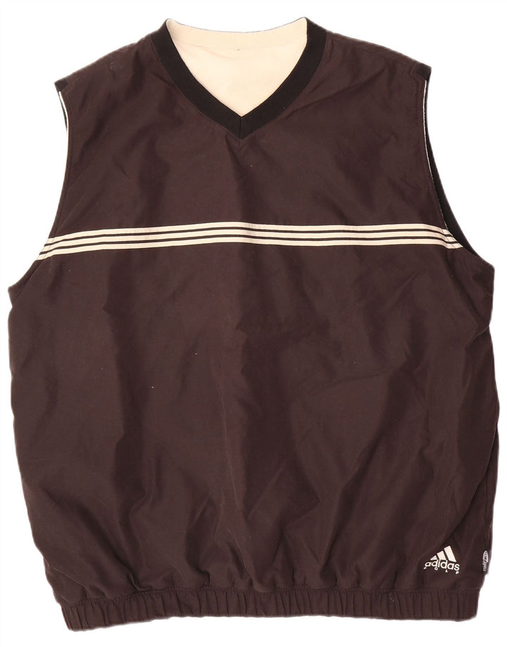 ADIDAS Herre Climashell Ærmeløs Pullover træningsdragt Top UK 48/50 XL Sort