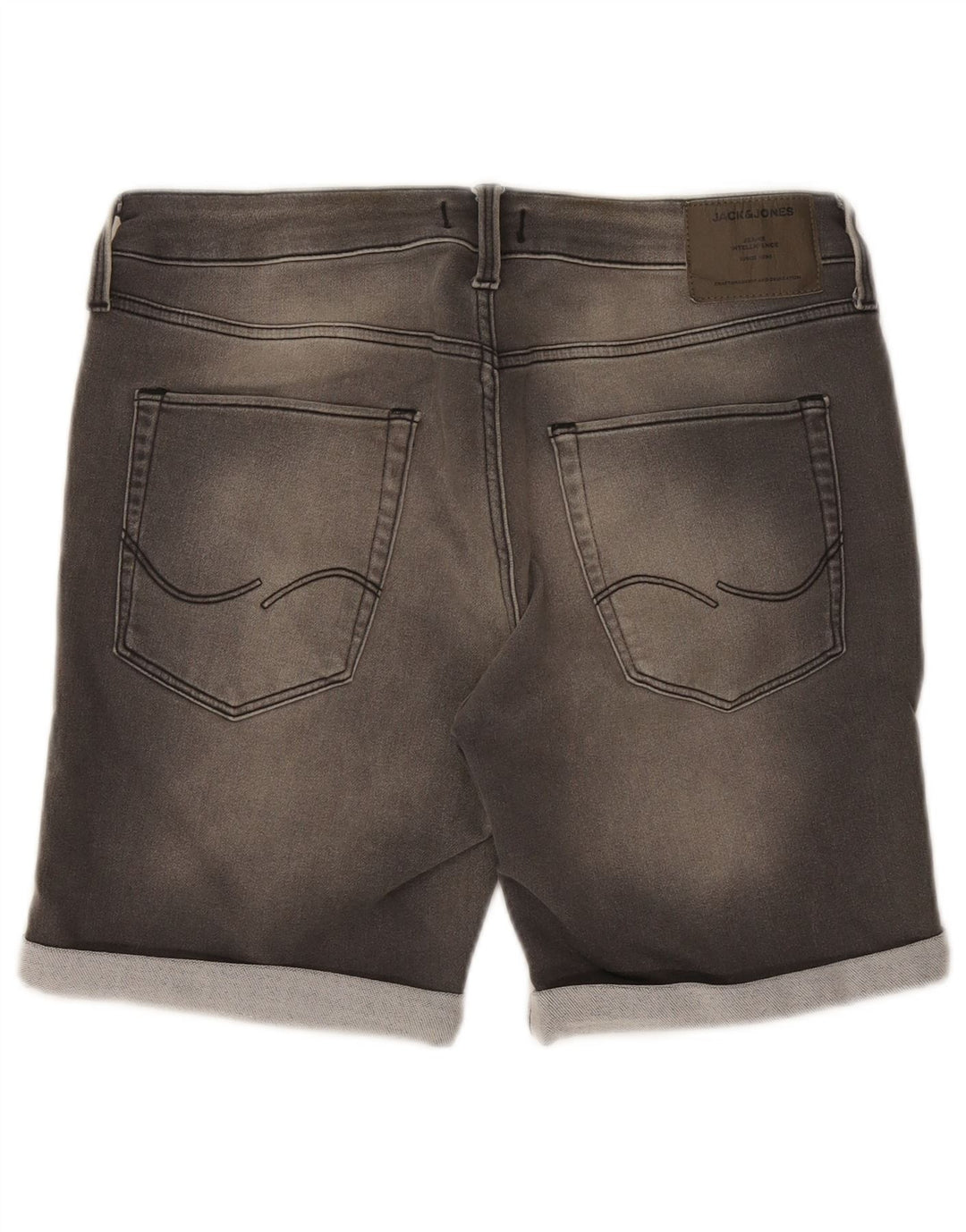 Jack & Jones Herre denimshorts XL W38 Grå Bomuld