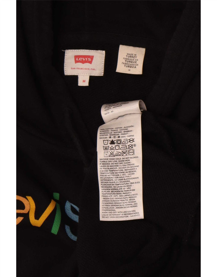 Levi's Grafisk hættetrøje til mænd mellem sort bomuld