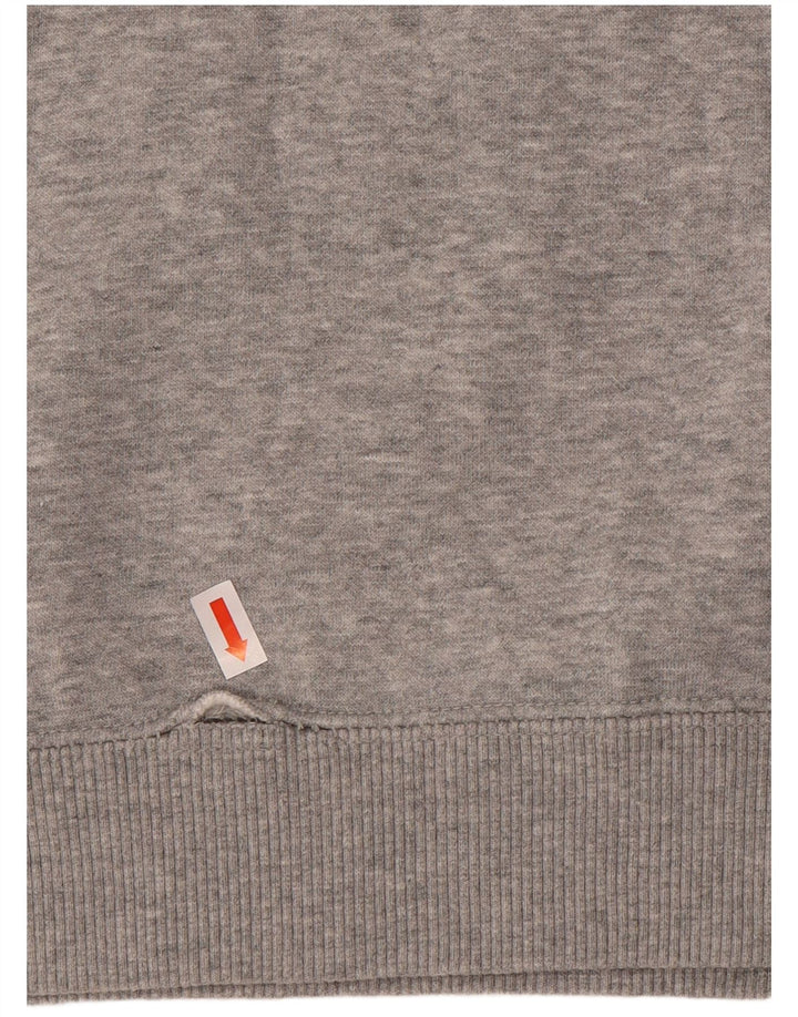 Puma Graphic Sweatshirt Jumper UK 12 Medium Grey Flecked Bomuld