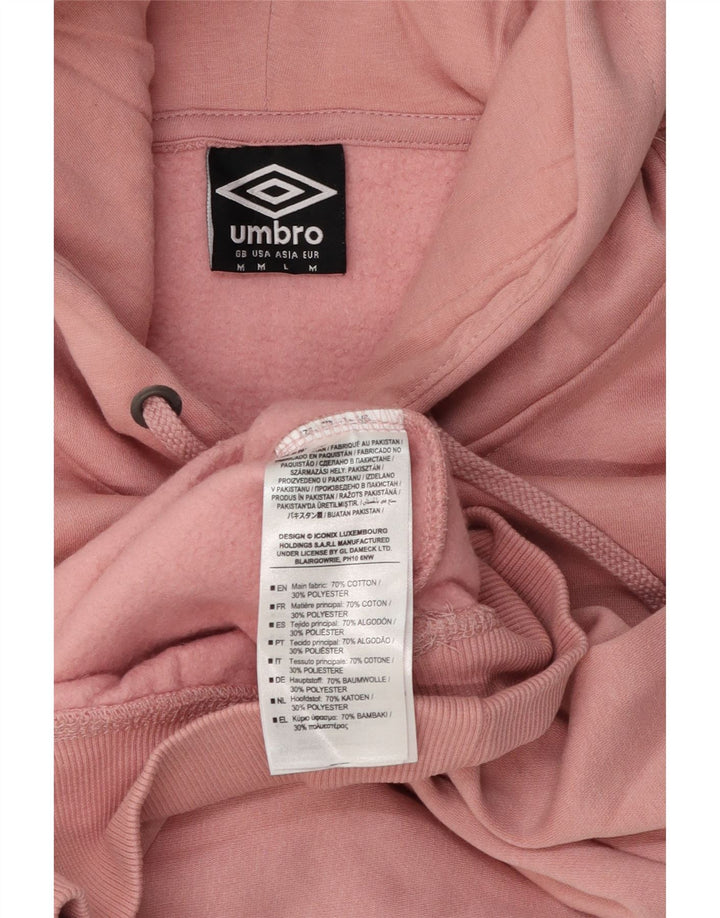 Umbro Herre Grafisk Hættetrøje Jumper Medium Pink Bomuld