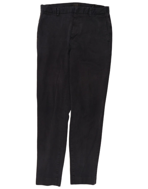 COS Slim Chino-bukser til mænd EU 48 Medium W30 L31 Marineblå bomuld