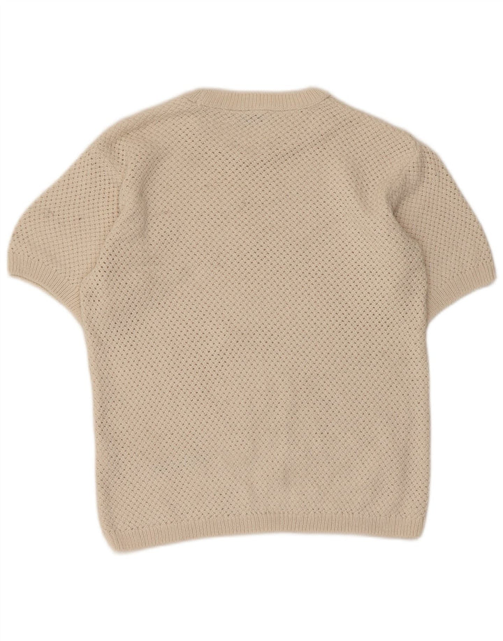 ZARA sweater med rund hals til mænd mellembeige polyester
