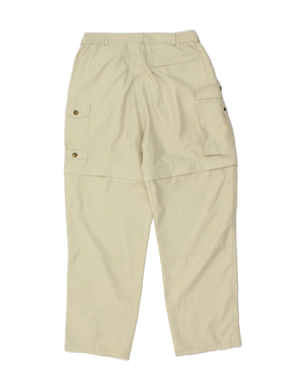 VINTAGE Womens Tapered Cargo Trousers EU 40 Medium W28 L27  Beige