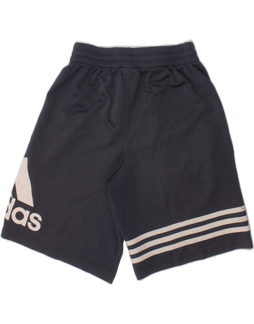 ADIDAS Boys Graphic Sport Shorts 7-8 Years  Grey Polyester Vintage Adidas and Second-Hand Adidas from Messina Hembry 