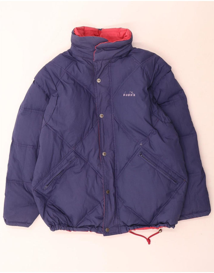 Diadora Herre vendbar polstret jakke UK 36 Lille rød polyester