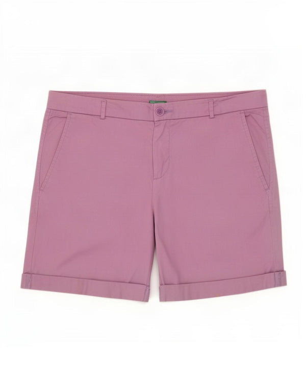 Benetton Chino Shorts til kvinder IT 44 Medium W34 Lilla