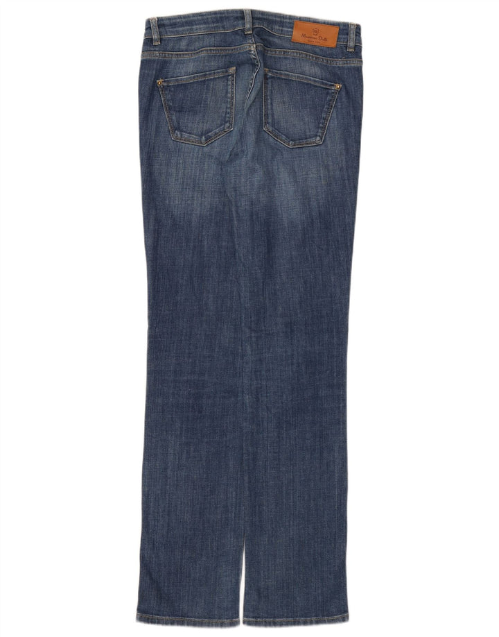 Massimo Dutti Dame Straight Jeans EU 40 Medium W30 L32 Blå