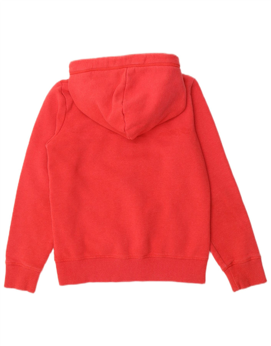SUPERDRY Womens Zip Hoodie Sweater UK 12 Medium  Red Cotton