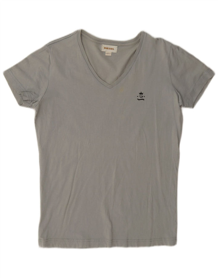 Diesel Herre T-Shirt Top Lille Grå Bomuld