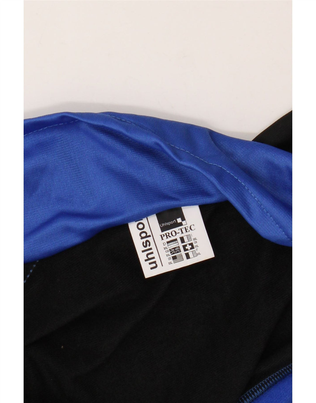 UHLSPORT Herre grafisk træningsdragt Topjakke 2XL Blå Colourblock Polyester