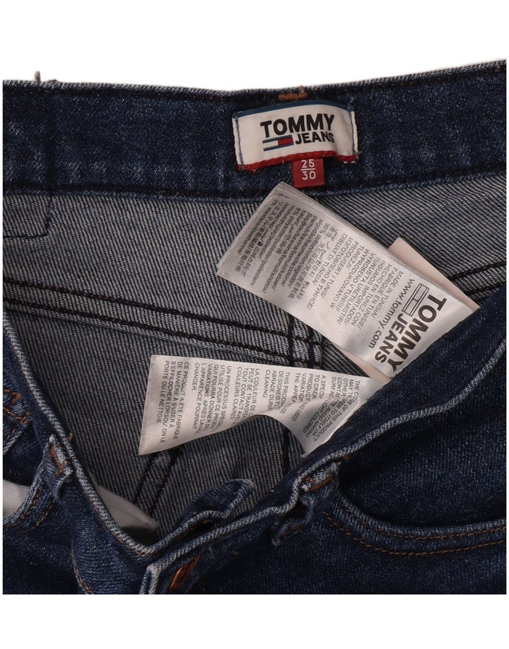 Tommy Hilfiger Womens High Rise Cropped Jeans W25 L30 Blue Cotton Classic