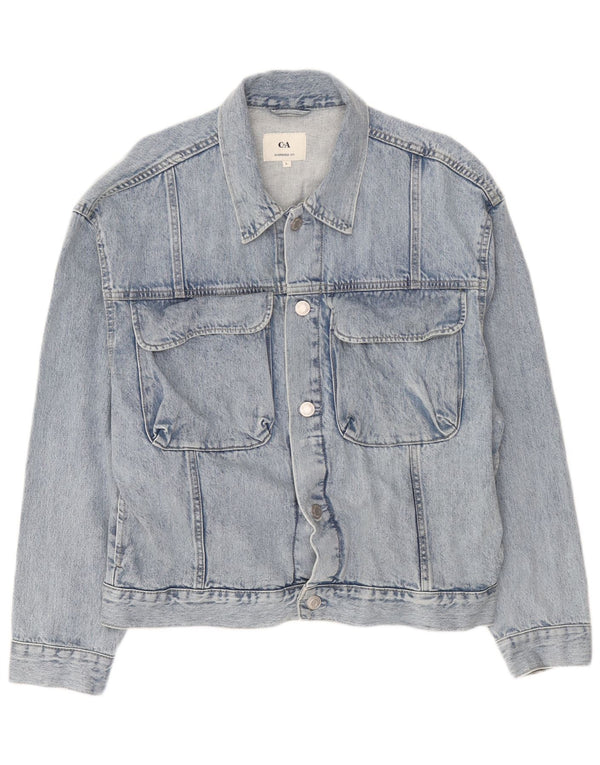 C&A Mens Oversized Denim Jacket UK 40 Large Blue Cotton
