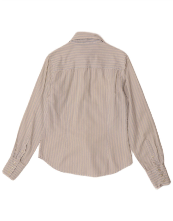 Gant Dameskjorte UK 12 Medium Blue Pinstripe
