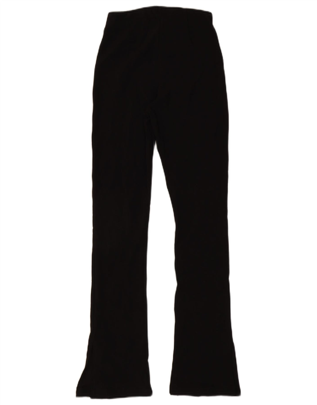 Zara Dame Flare Casual Bukser Small W26 L30 Sort Polyester