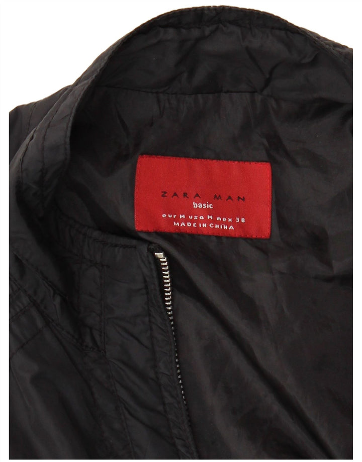 ZARA Herre Utility Jacket UK 38 Medium Sort