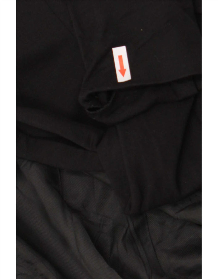 Zara Dame 1 Knap Blazer Jacket UK 10 Small Black Viscose