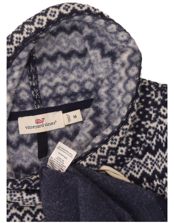 VINEYARD VINES Dame Sweatshirt Jumper UK 14 Medium Navy Blue Fair Isle