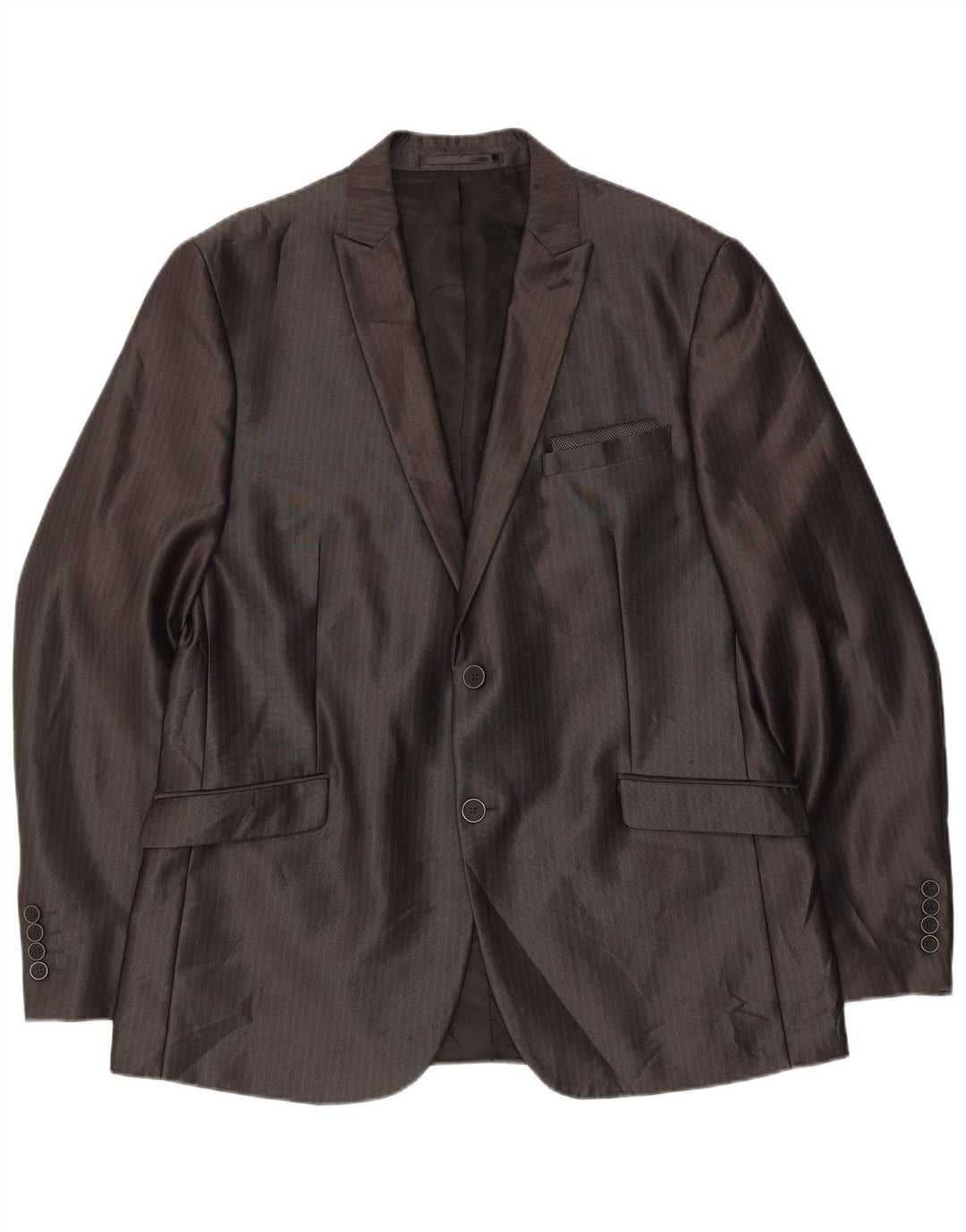 Angelo Litrico Herre 3-delt jakkesæt EU 54 2XL W38 L30 Grey Pinstripe Classic