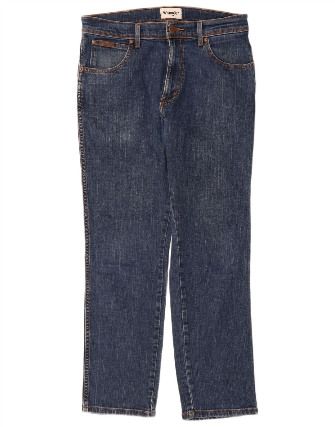 Wrangler Texas Slim Jeans til kvinder W33 L30 blå bomuld