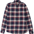 Jack & Jones herre flannelskjorte XS marineblå ternet bomuld