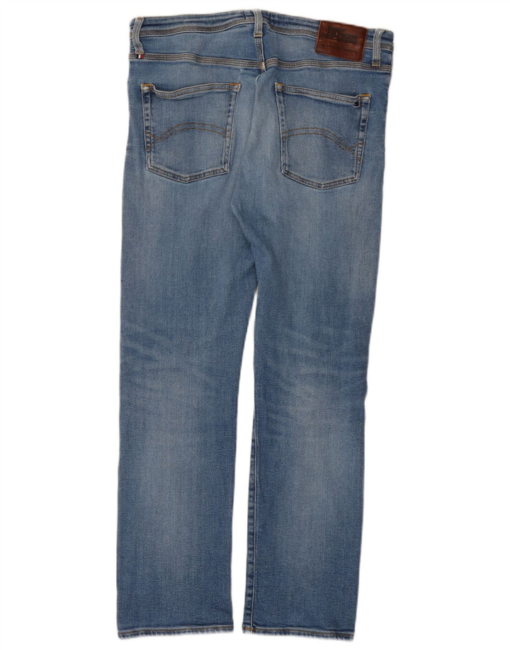 Tommy Hilfiger Straight Jeans til mænd W33 L29 Blå Bomuld