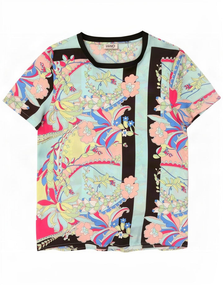 Liu Jo Damebluse Top UK 10 Small Multicolored Floral Polyester