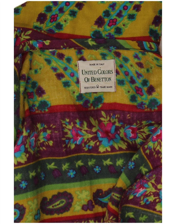 Benetton Dameskjorte UK 12 Medium Multicolored Floral