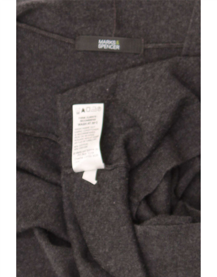Marks & Spencer ærmeløs cardigantrøje til kvinder UK 12 Medium Grey