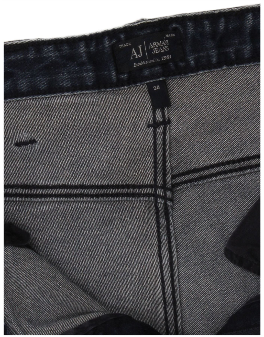 Armani Herre Slim Jeans W34 L31 Marineblå Bomuld