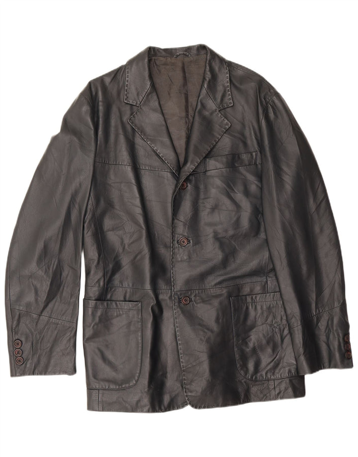 Vintage Herre 3-knaps blazerjakke UK 38 Medium Sort