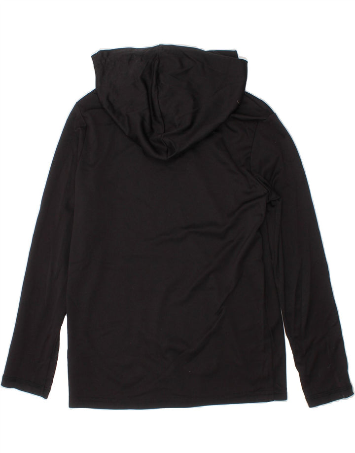 PUMA Boys Hooded Graphic Top Long Sleeve 5-6 Years XS Black Polyester Vintage Puma and Second-Hand Puma from Messina Hembry 
