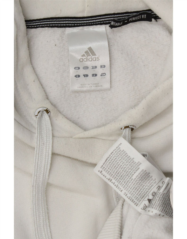 Adidas Herre hættetrøje Jumper Medium Hvid Bomuld