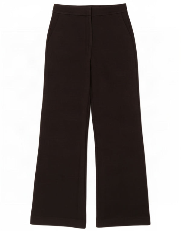 Boden Dame jakkesæt med brede ben bukser UK 10 Small W28 L31 Black Viscose
