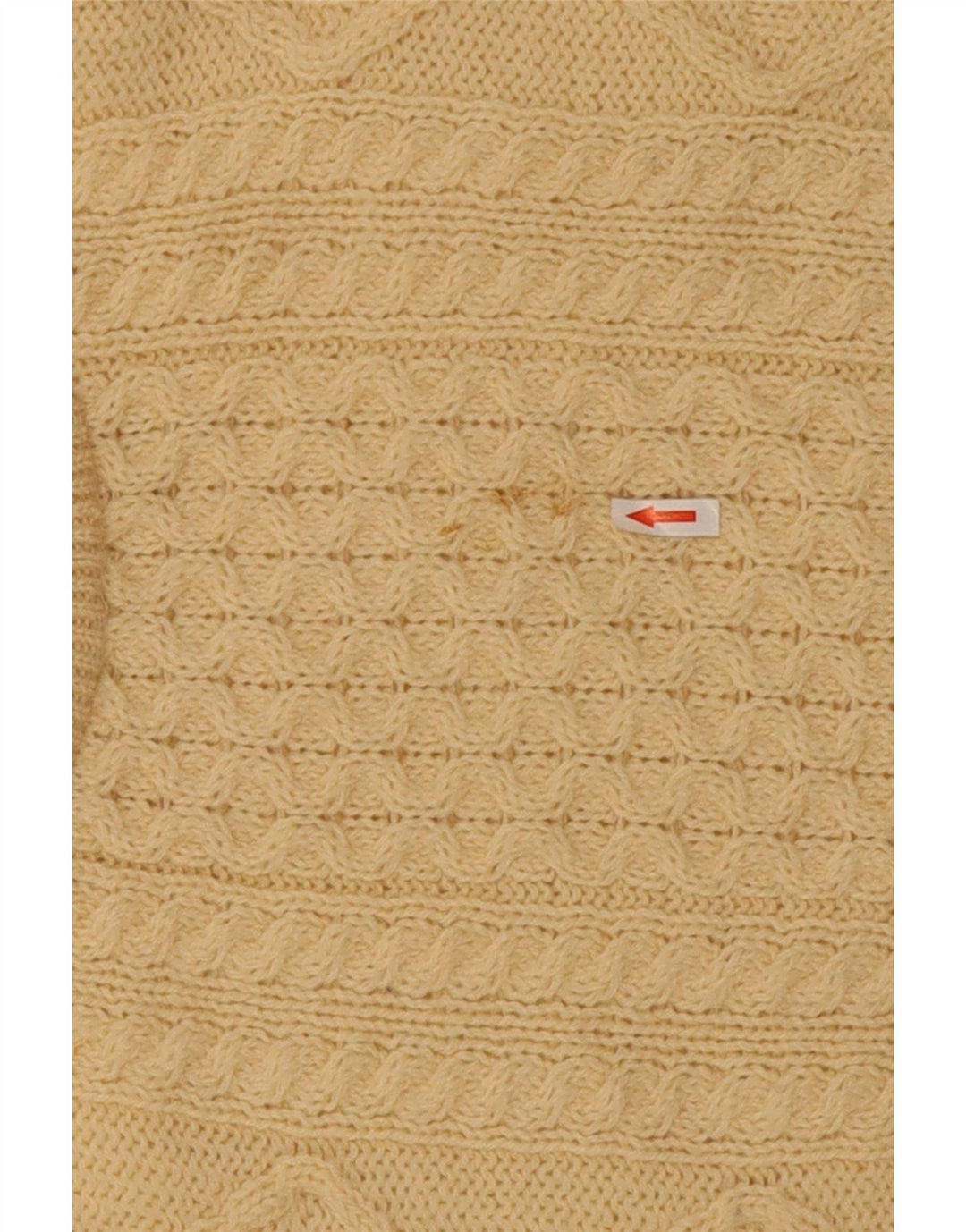 arancrafts Herre Crew Neck Jumper Sweater Medium Beige Uld